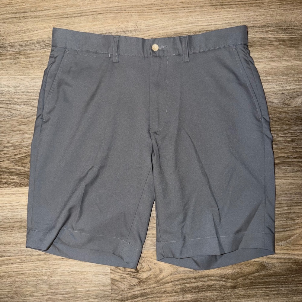 Polo Ralph Lauren Gray Flat Front Golf Shorts Mens 32‎ Performance Stretch